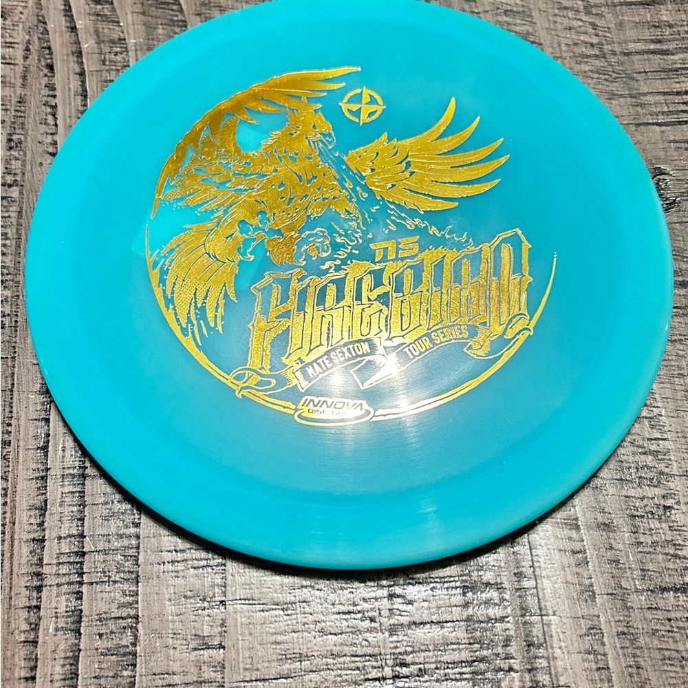 Innova Glow NS TS 2022 Teal Firebird Disc with Gold Stamp